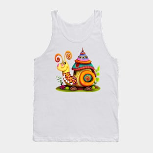 Colorful Snail #5 Tank Top